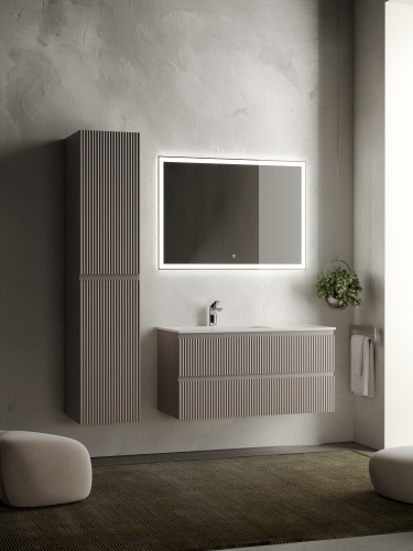 Тумба под раковину Sancos SNOB R SNR100LSM 100х45х50 подвесная цвет бежевый - фото 3